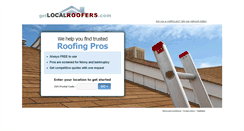 Desktop Screenshot of getlocalroofers.com