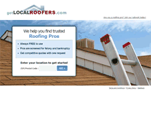 Tablet Screenshot of getlocalroofers.com